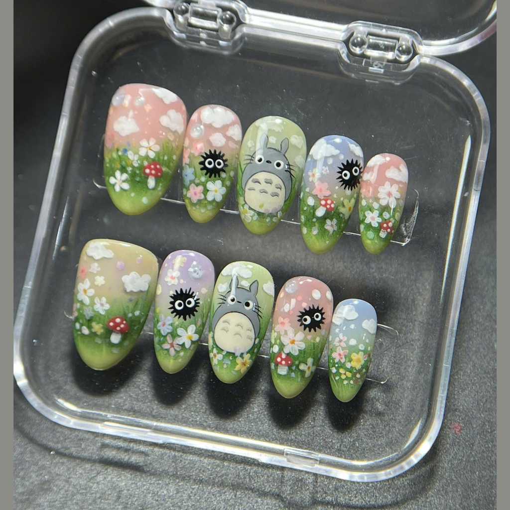 Kawaii Anime Floral Spring Nail