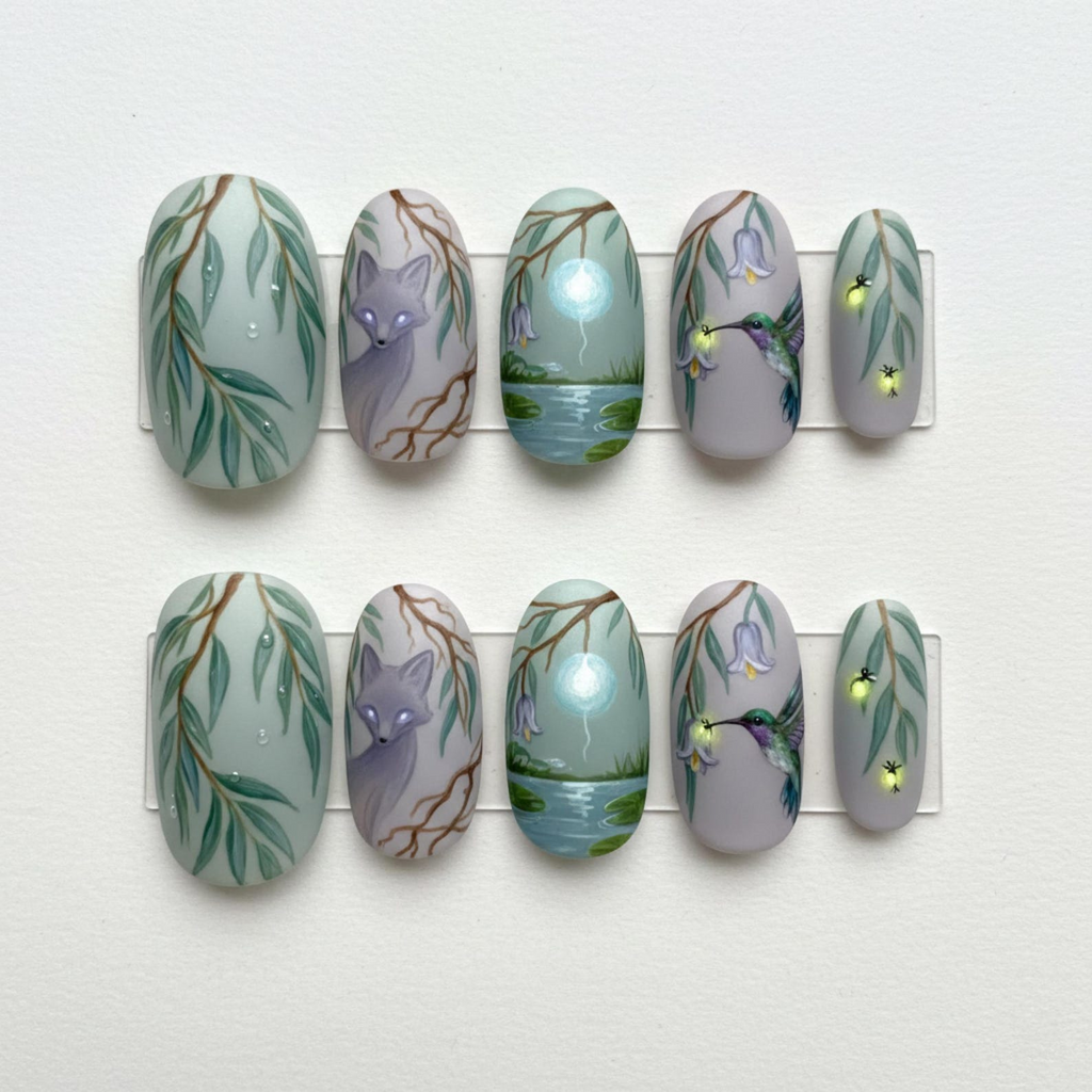 Mystic Forest Press On Nails