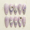 Lavender Bunny Press On Nails