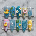 Summer Duck Pond Press On Nails