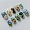 Kawaii Anime Spring Forest Nails
