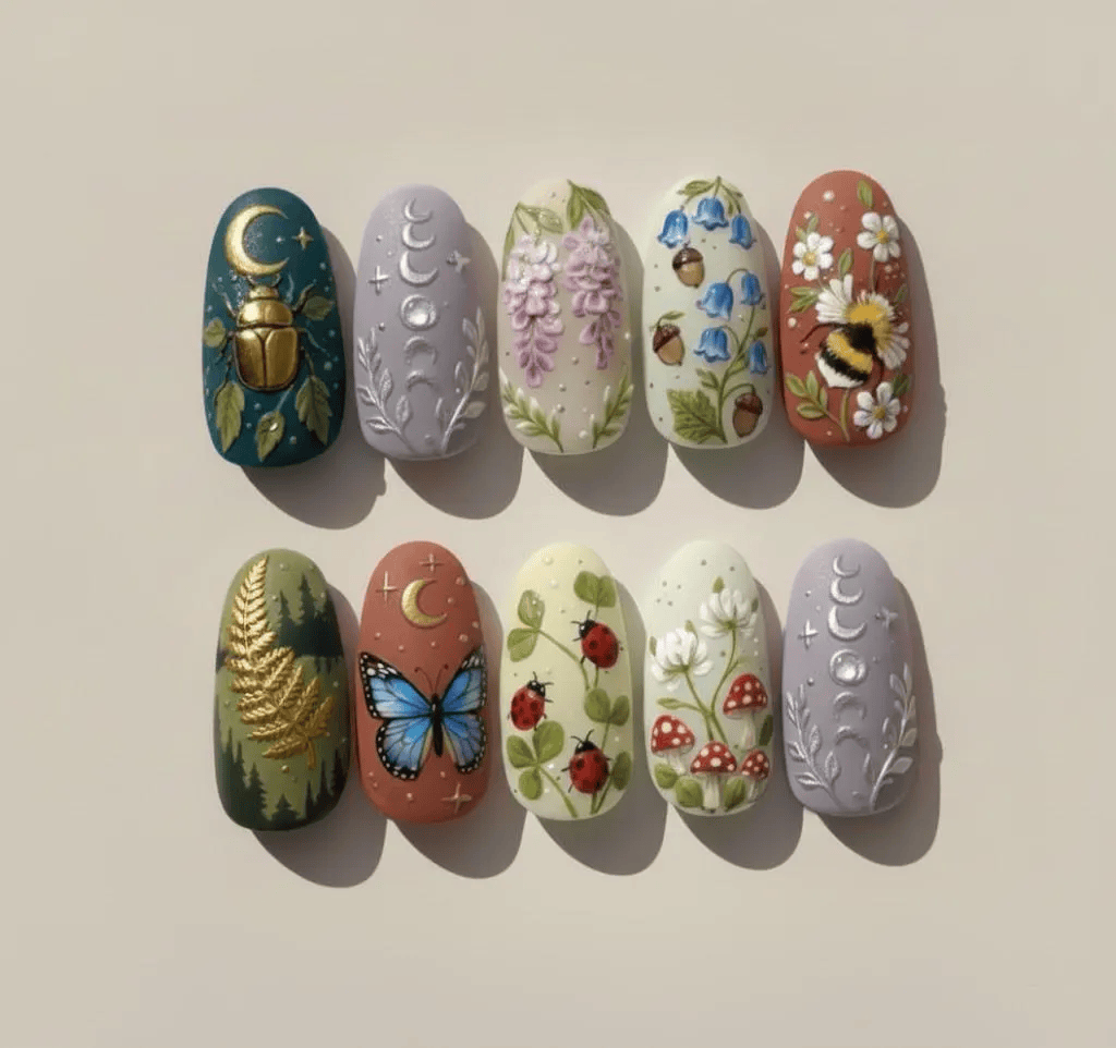 Crescent Moon Gardens Nail