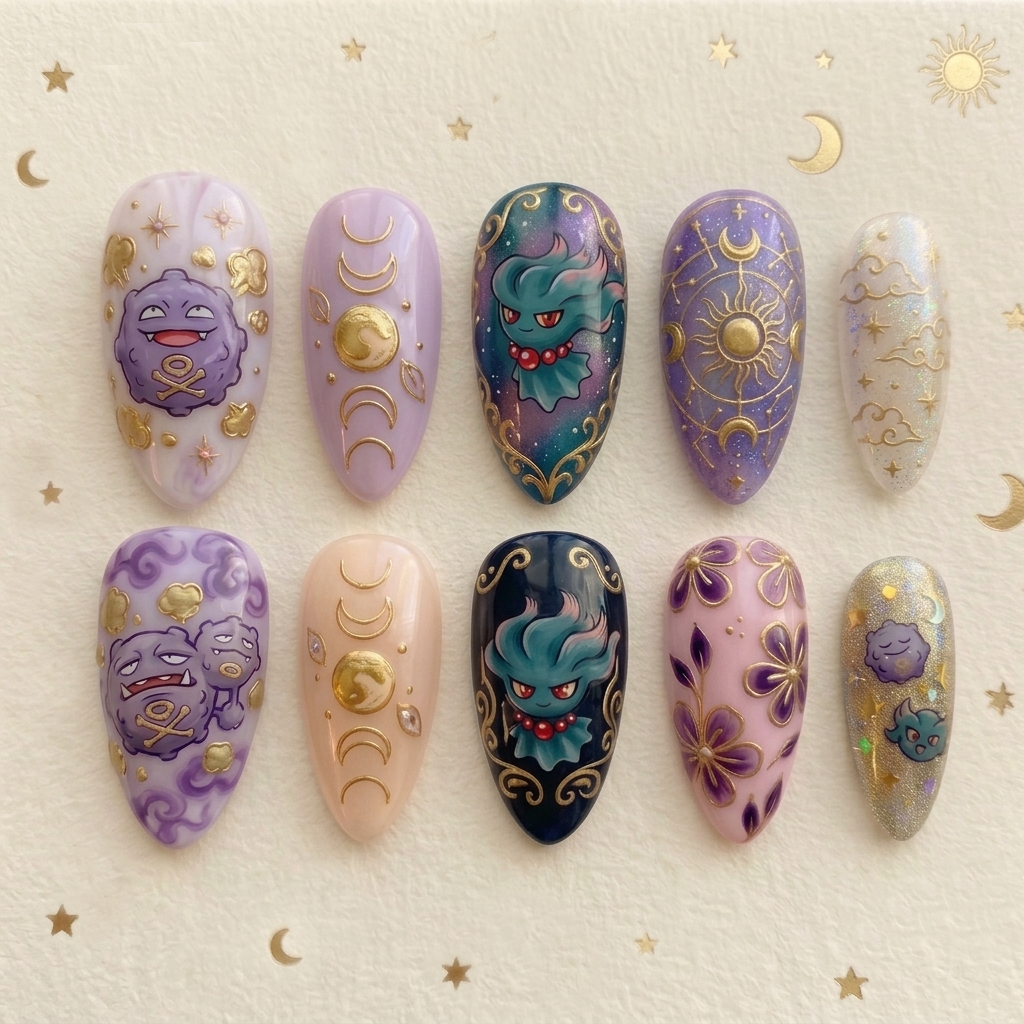 Kofing Mystic Moon Nail Set