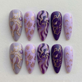 Purple Psychic Legend Press On Nails