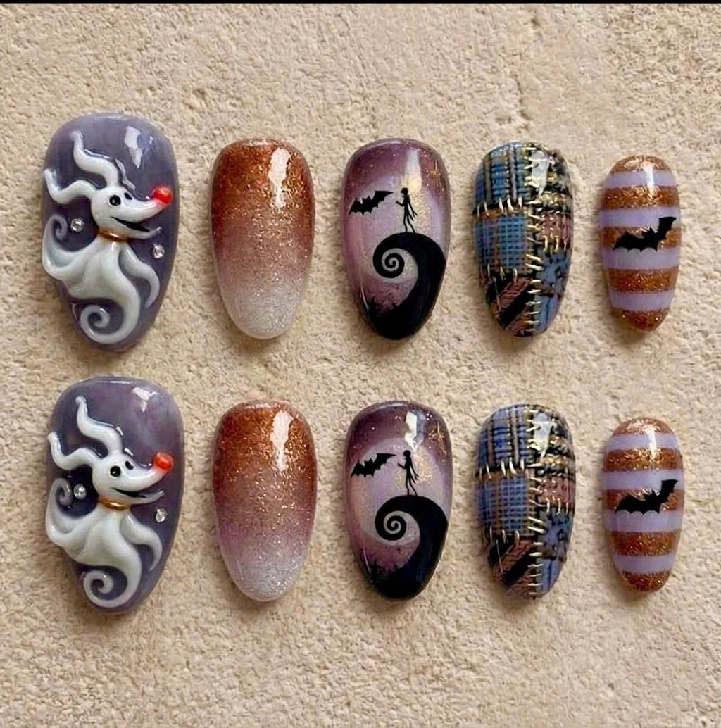 Spooky Nightmare B4 Xmas Nail Set