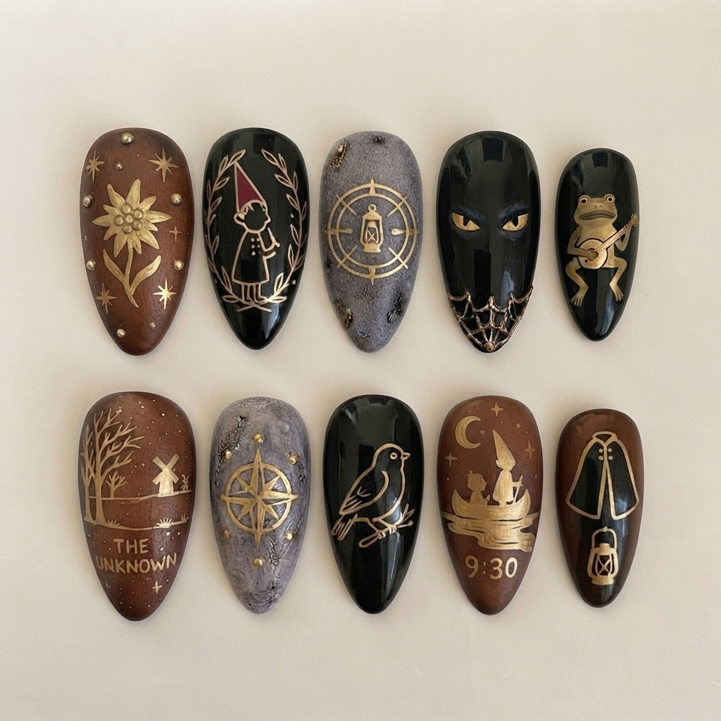 Mystic Forest Press On Nails