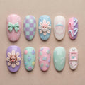 Pastel Christmas Wonderland Nails