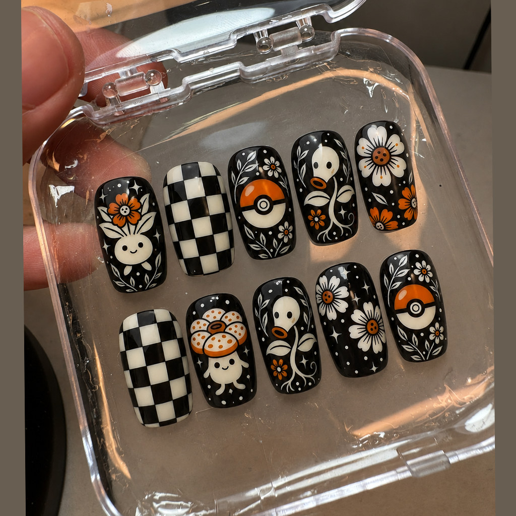 Vintage Pocket Daisy Garden Nail Set