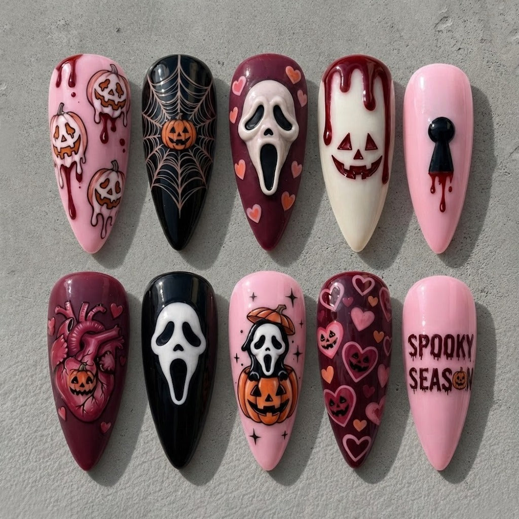Bloody Sweet Halloween Nails
