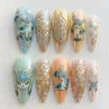 Frozen Blue Spirit Creature Nail Set