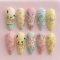 Dreamy Pastel Creature Press On Nails