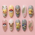 Cute Anime Monster Vibrant Nail Set