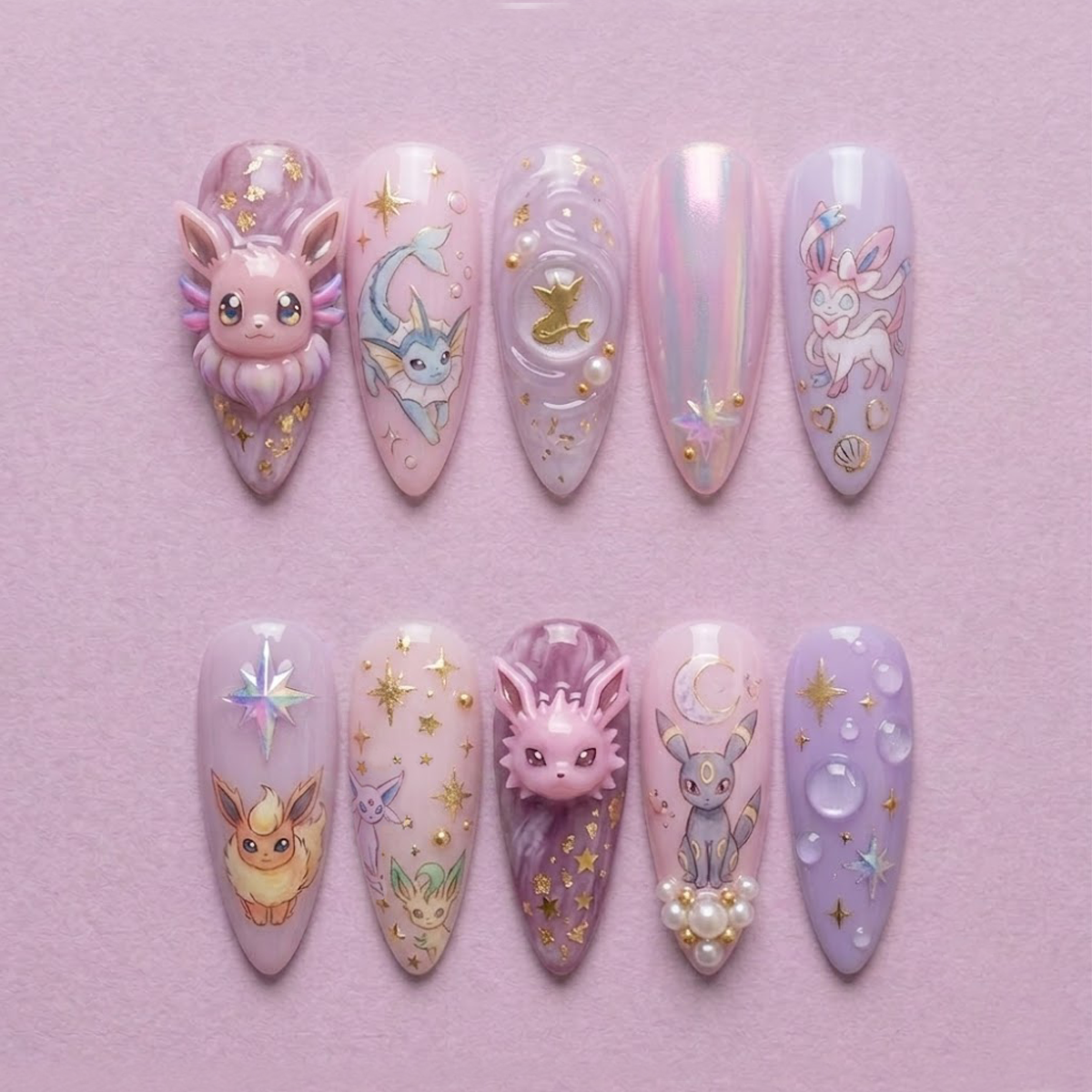 Moonbeam Evee Fairy Nail Set