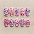 Kawaii Pink Fairy Press On Nails