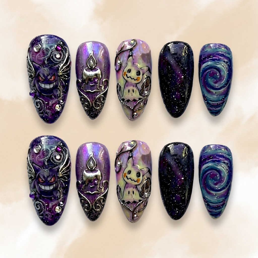 Nebula Spirit Poke Nails