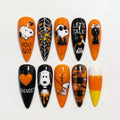 Spooky Puppy Halloween Nails