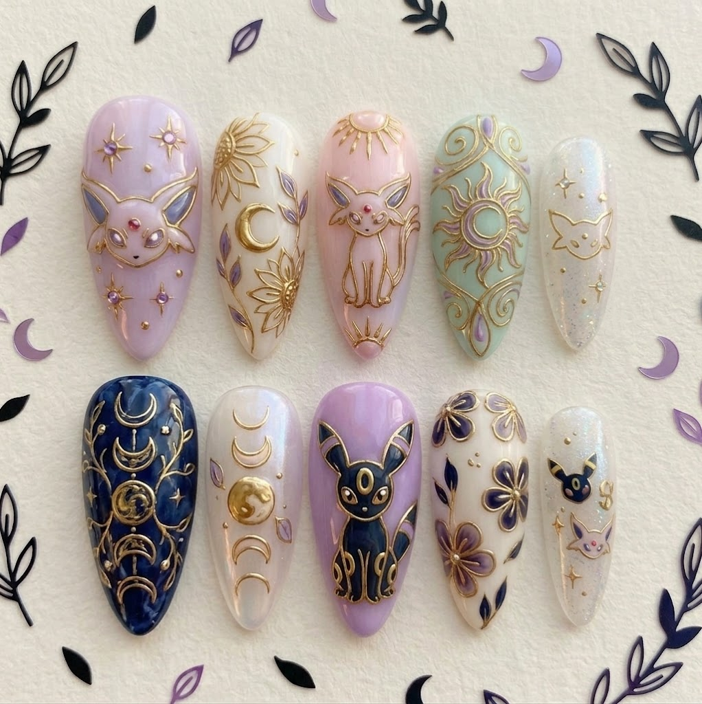 Twin Celestial Pocket Spirits Nail Set