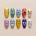 Silly Squad Pocket Monsters Nails