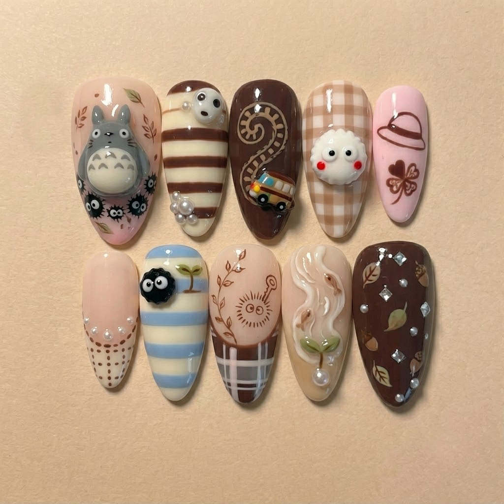 Soot Sprites And Forest Spirits Nail Set