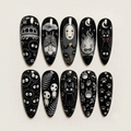 Darkghibli Anime Floral Nail