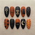 Candy Corn Ghost Trick Nails