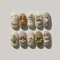 Snowkissed Cutie Monster Nails