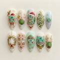 XmasBulba Pocket Monster Nails