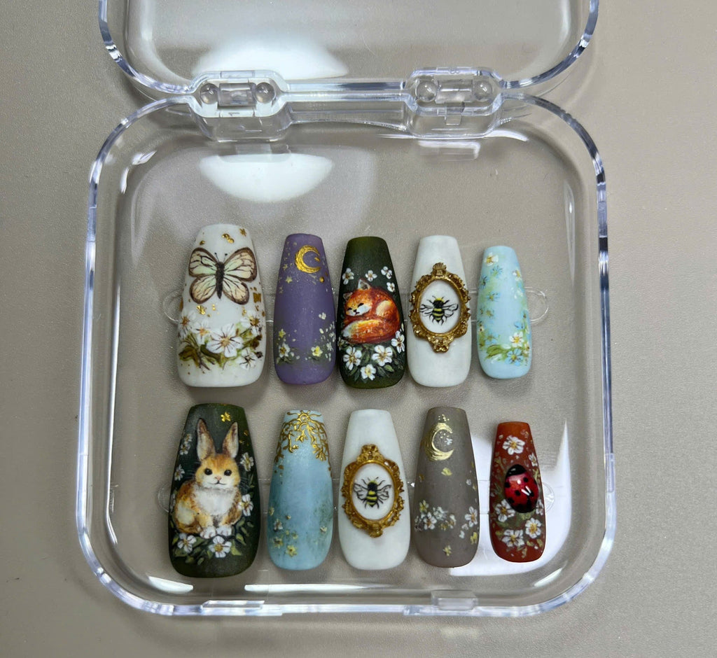 Enchanted Woodland Storybook Nails