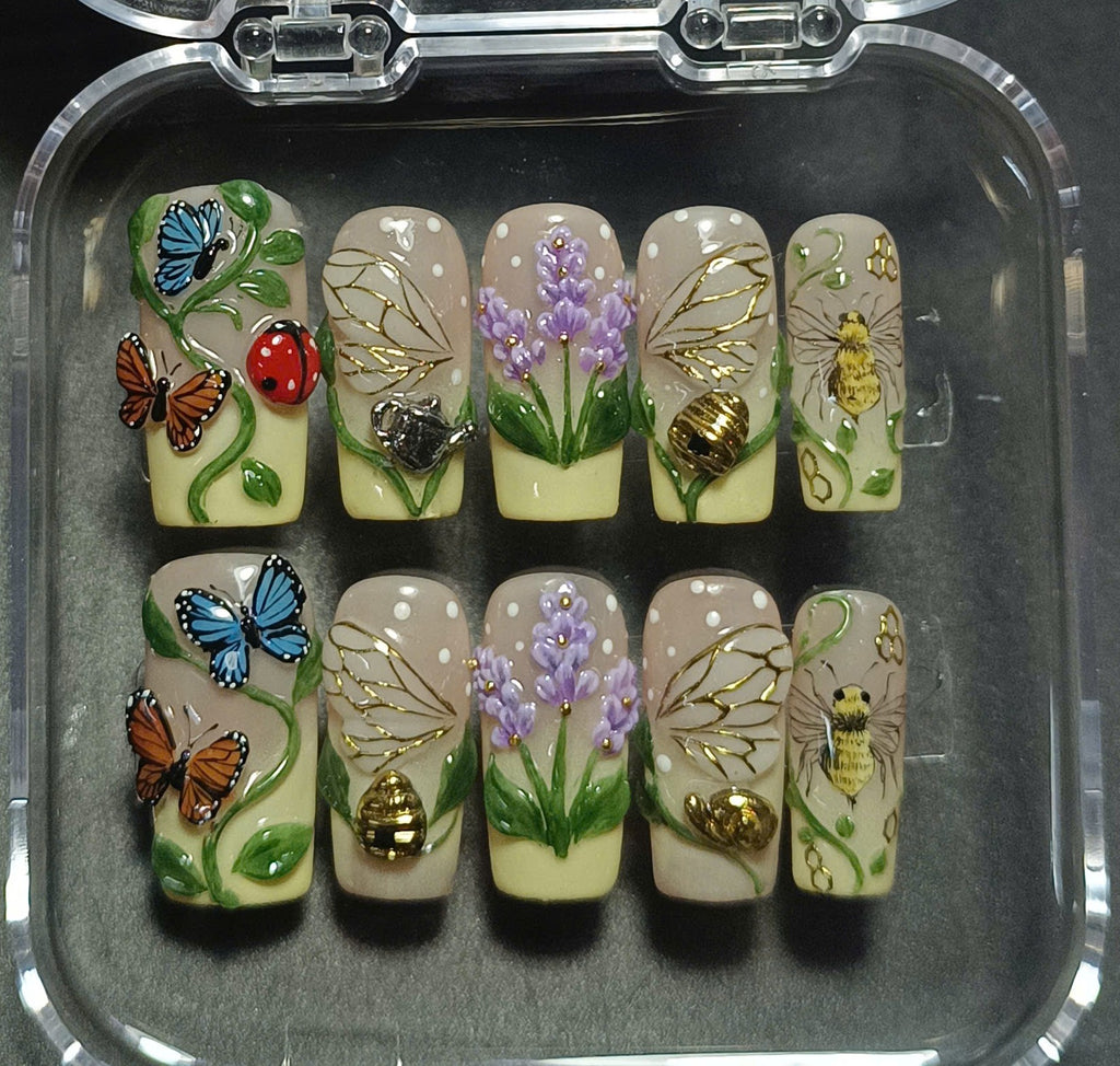Garden Fairy Summer Nails  A365