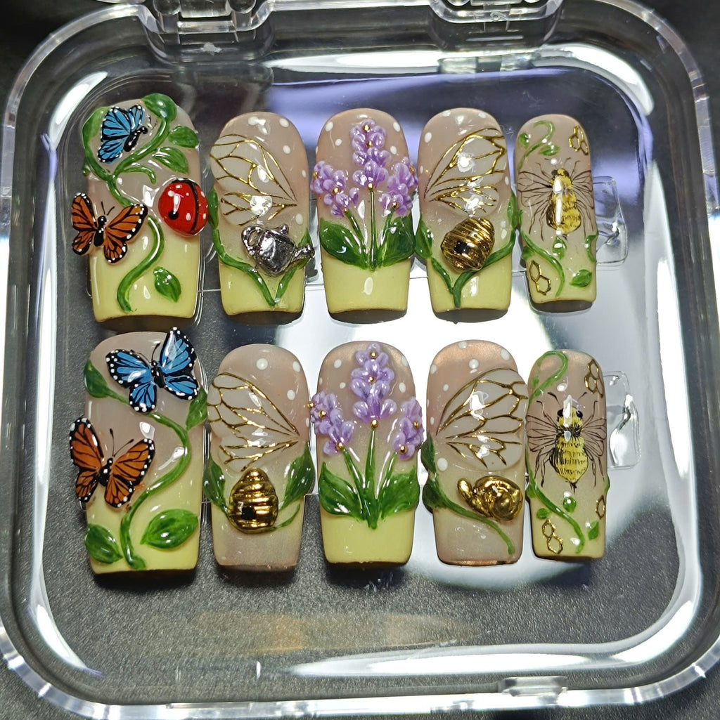 Garden Fairy Summer Nails  A365