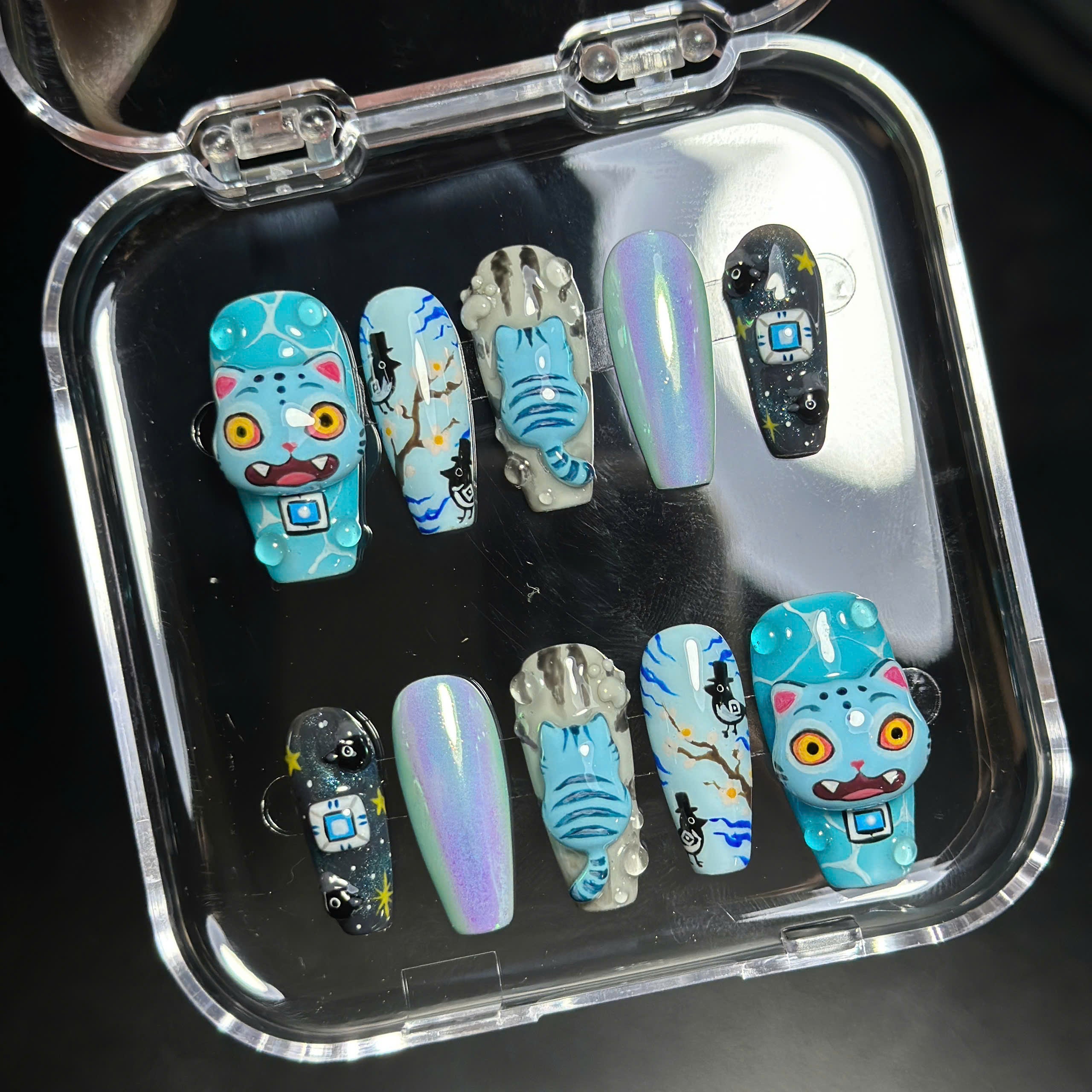 Fantasy Demon Hunter Press On Nails